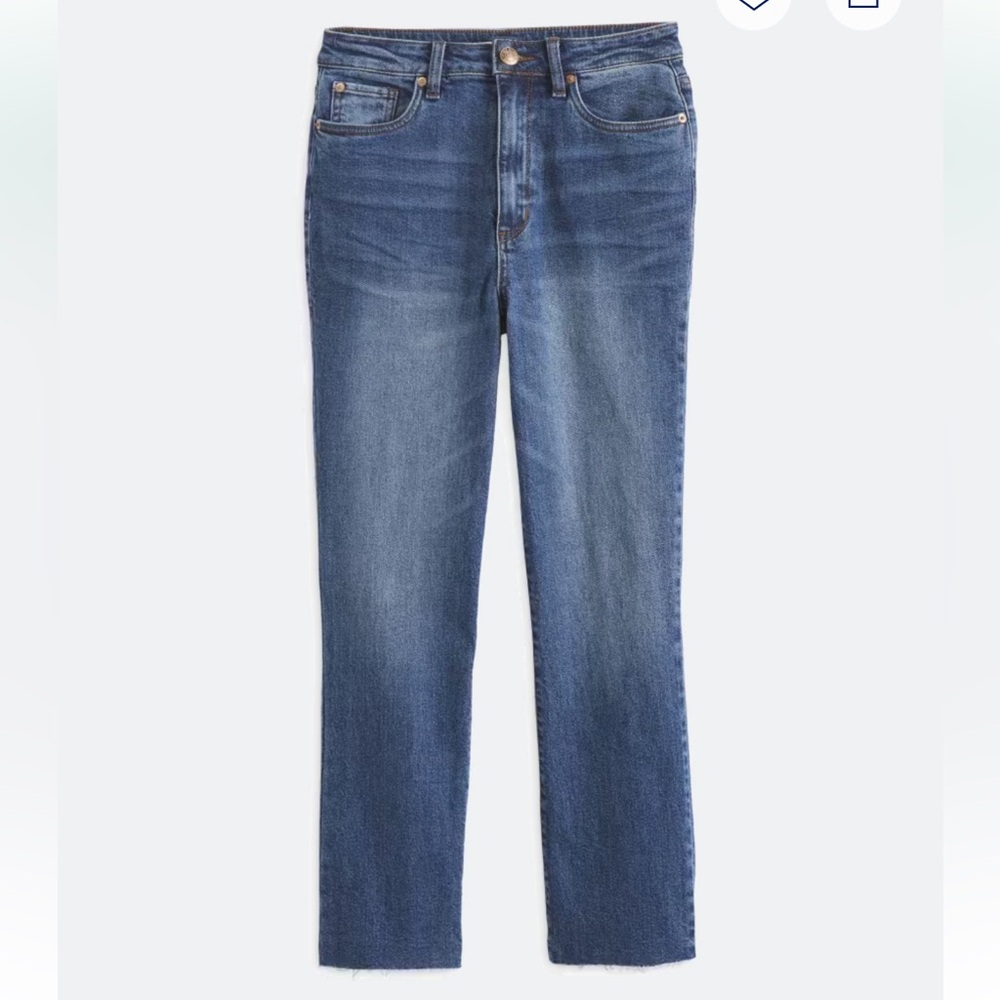 STS Blue Paisley High Rise Ankle Straight Leg Jean